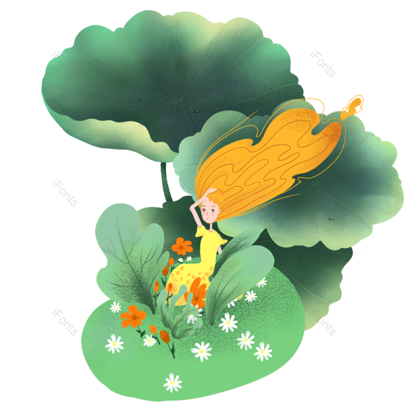 元素图片,夏天元素,插画PNG,素材免抠素材